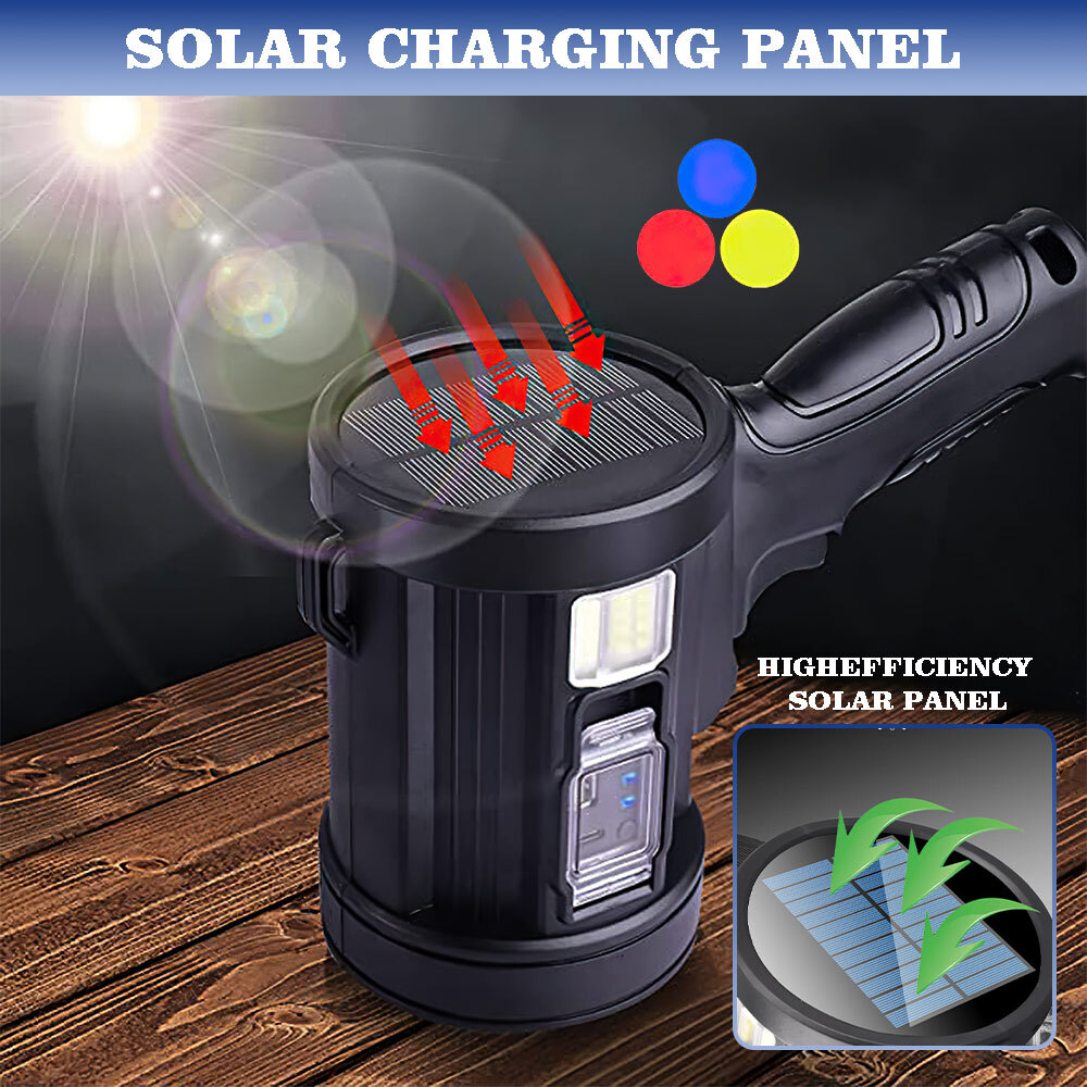 Rechargeable Spotlight Spot Lights Handheld 1000,000 lm Flashlight Lightweight