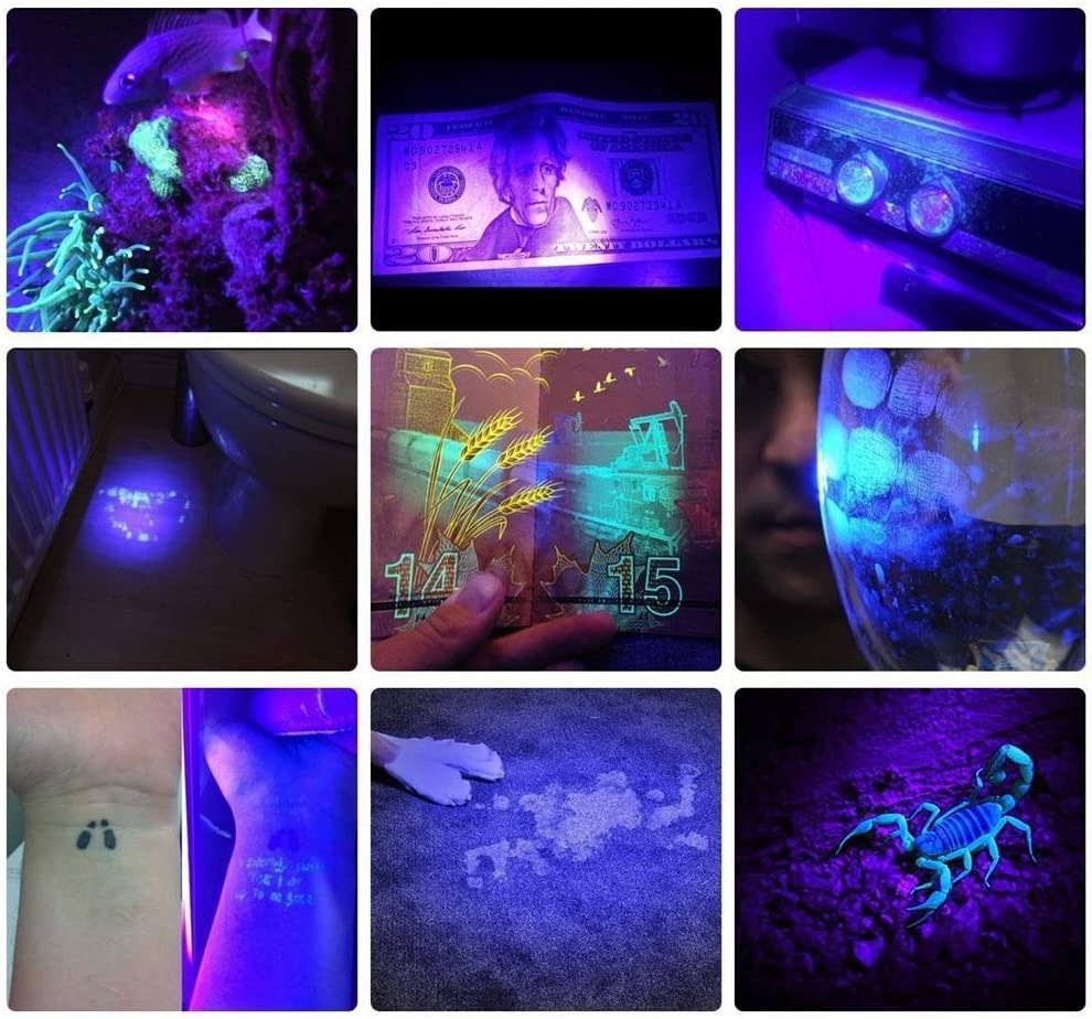 SV57 3W Small UV Flashlight 365Nm Type C USB Rechargeable Ultraviolet