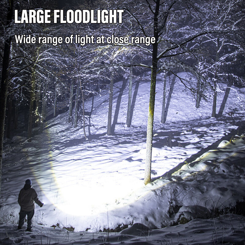 1000000 Lumens Super Bright LED Tactical Flashlight Rechargeable LED Work Lights