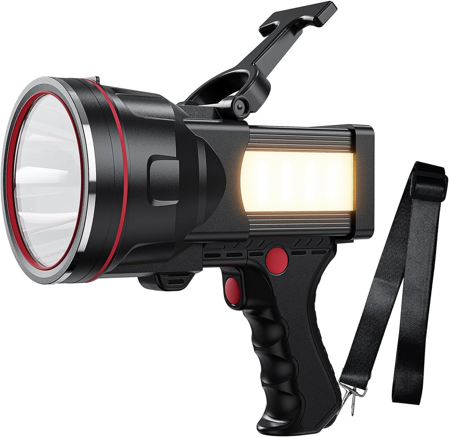 Rechargeable Spotlight Flashlight with 1000000 High Lumen LED, Waterproof Out…