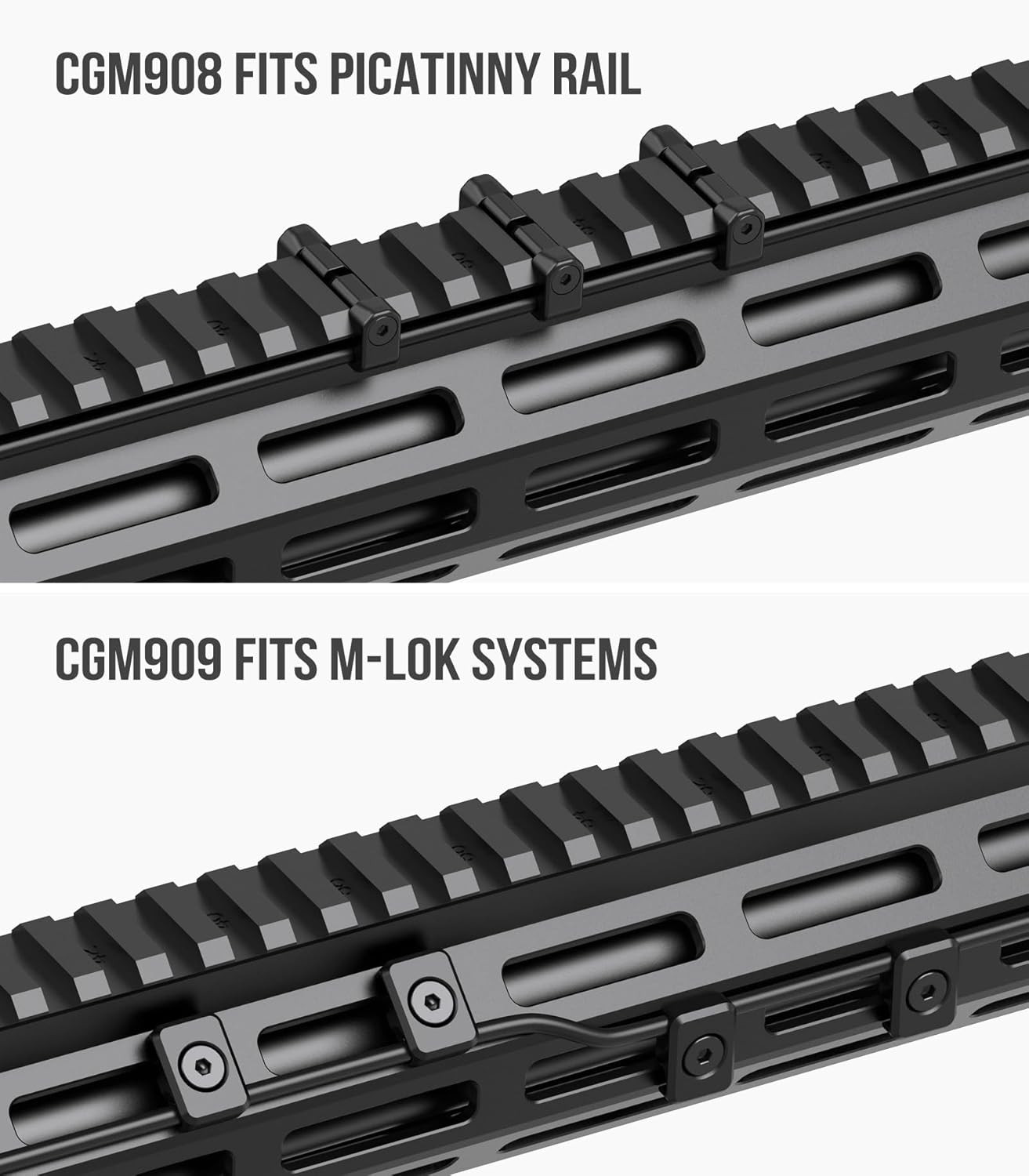 Pressure Switch Cable Management Kit Compatible with M-Lok/Picatinny Rail, Press