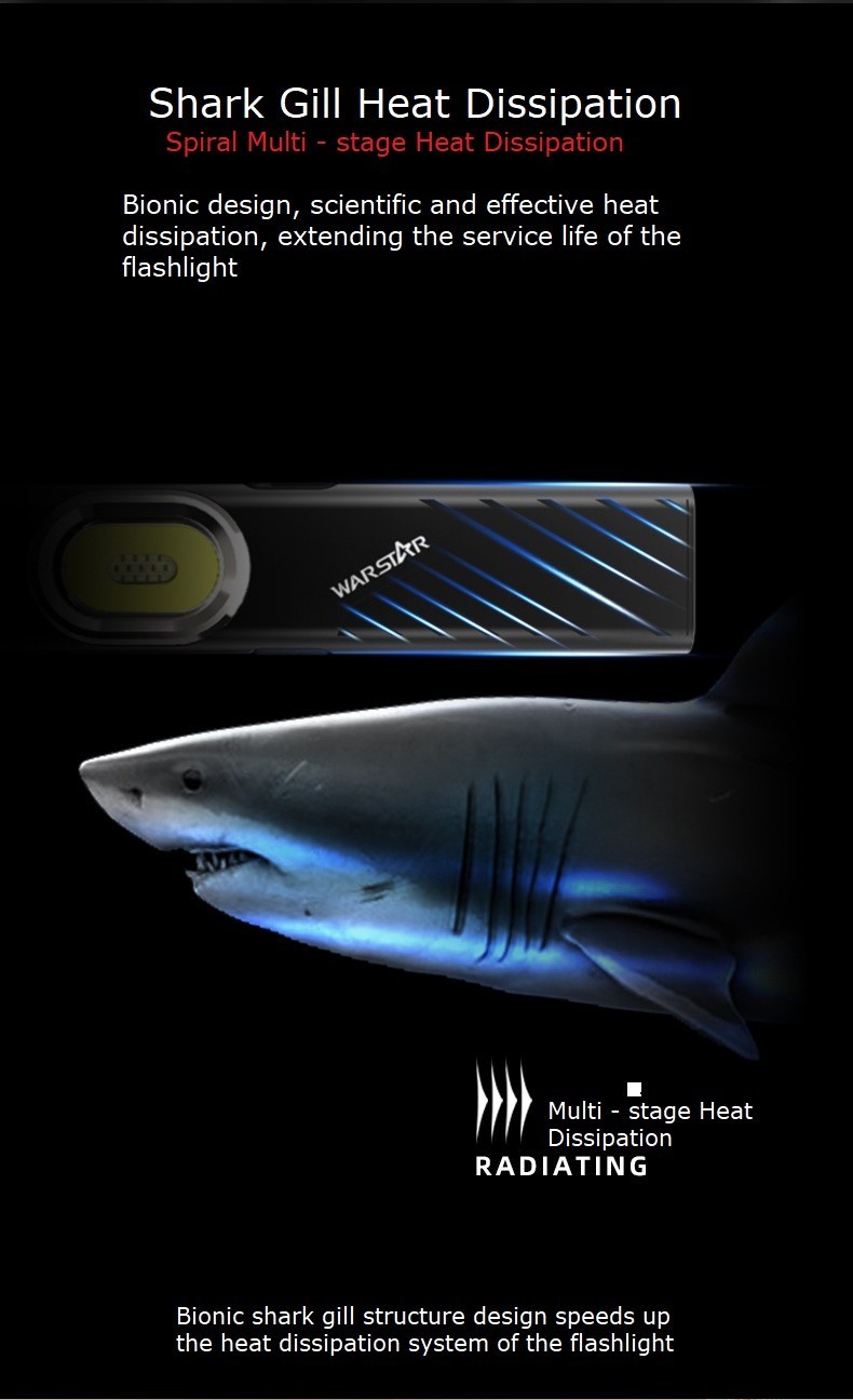 T7 Rechargeable Flashlight , Ultra-Bright, Long-Range, Compact & Portable