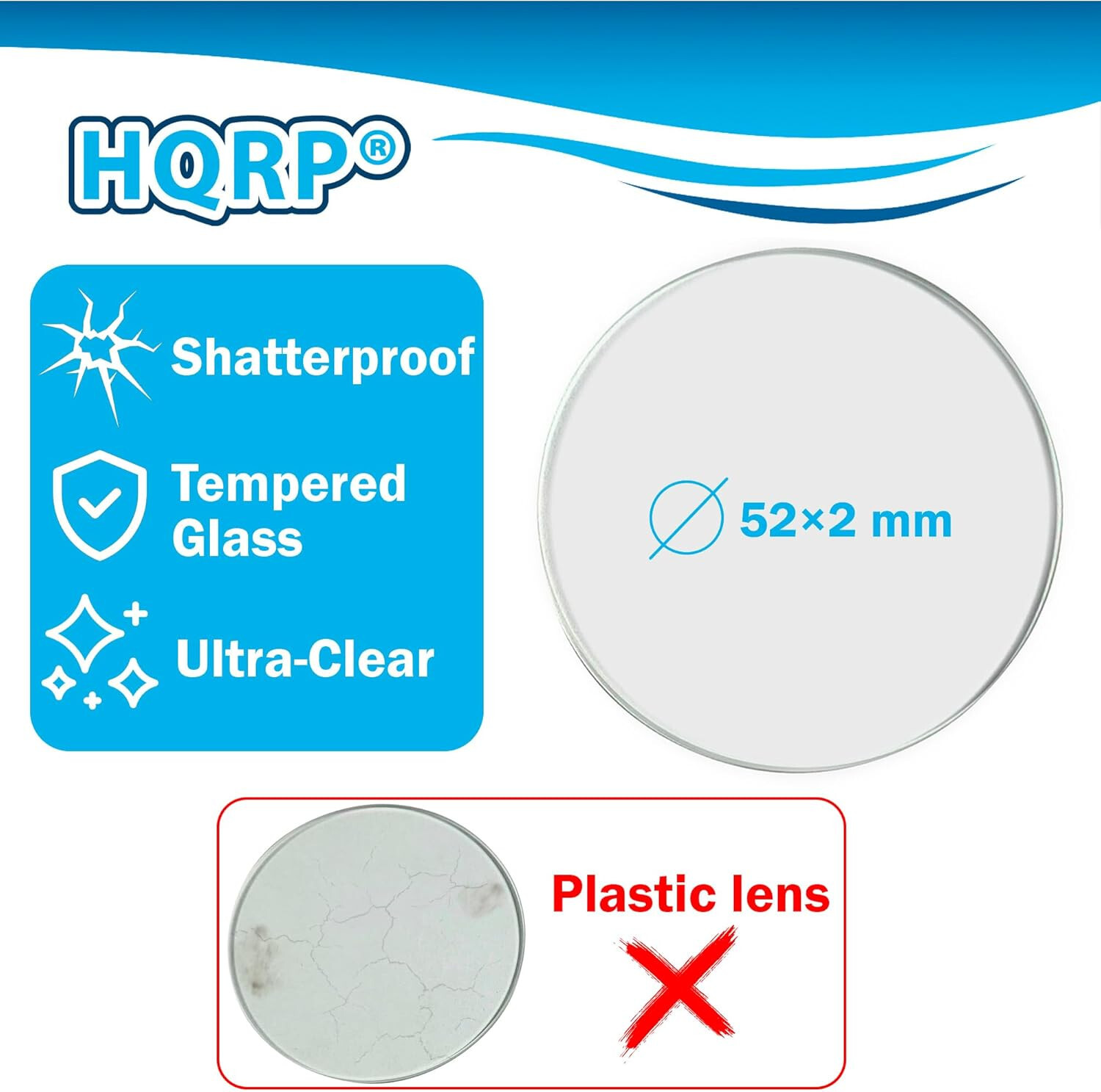 HQRP Kit: Glass Lens and 3W LED Bulb for Maglite 2C 3C or 2D 3D Cell Flashlights