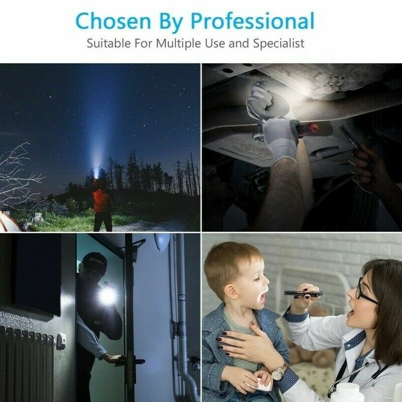 Tactical Flashlight Small LED Torch Light Mini Super Bright Penlight Waterproof