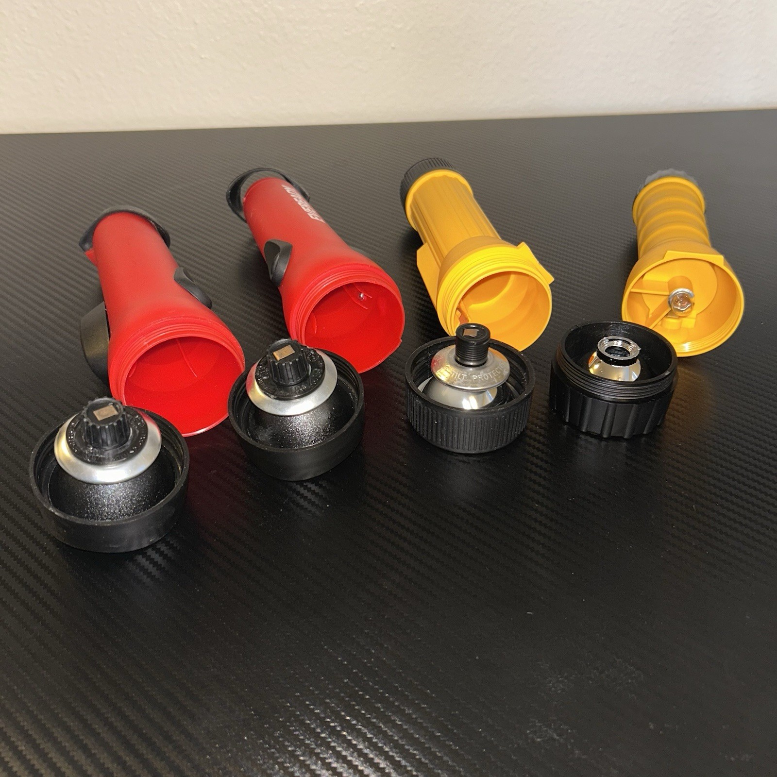 Everyday & Rayovac Industrial Battery Powered Flash Light Lot of 4
