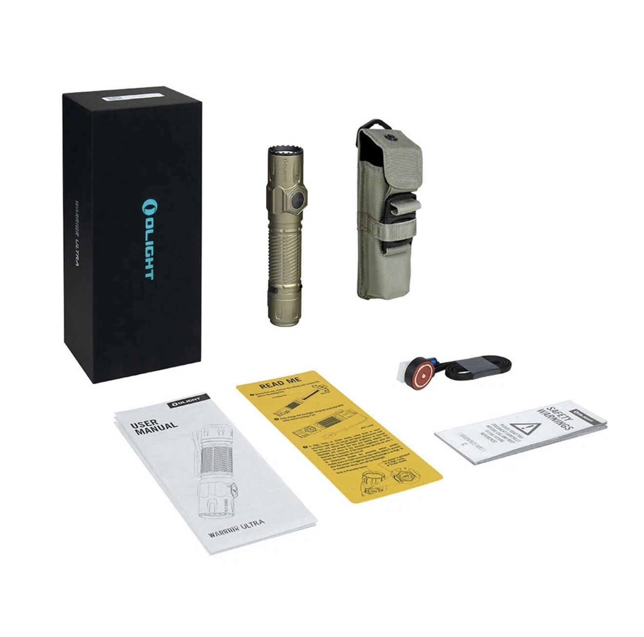 Olight Warrior Ultra Olive Green 2500 Lumens Tactical Flashlight w/OAL Material