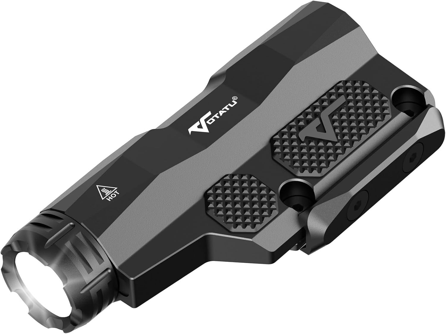 Picatinny/Mlok Mount Flashlight, 2400 Lumens, Rechargeable