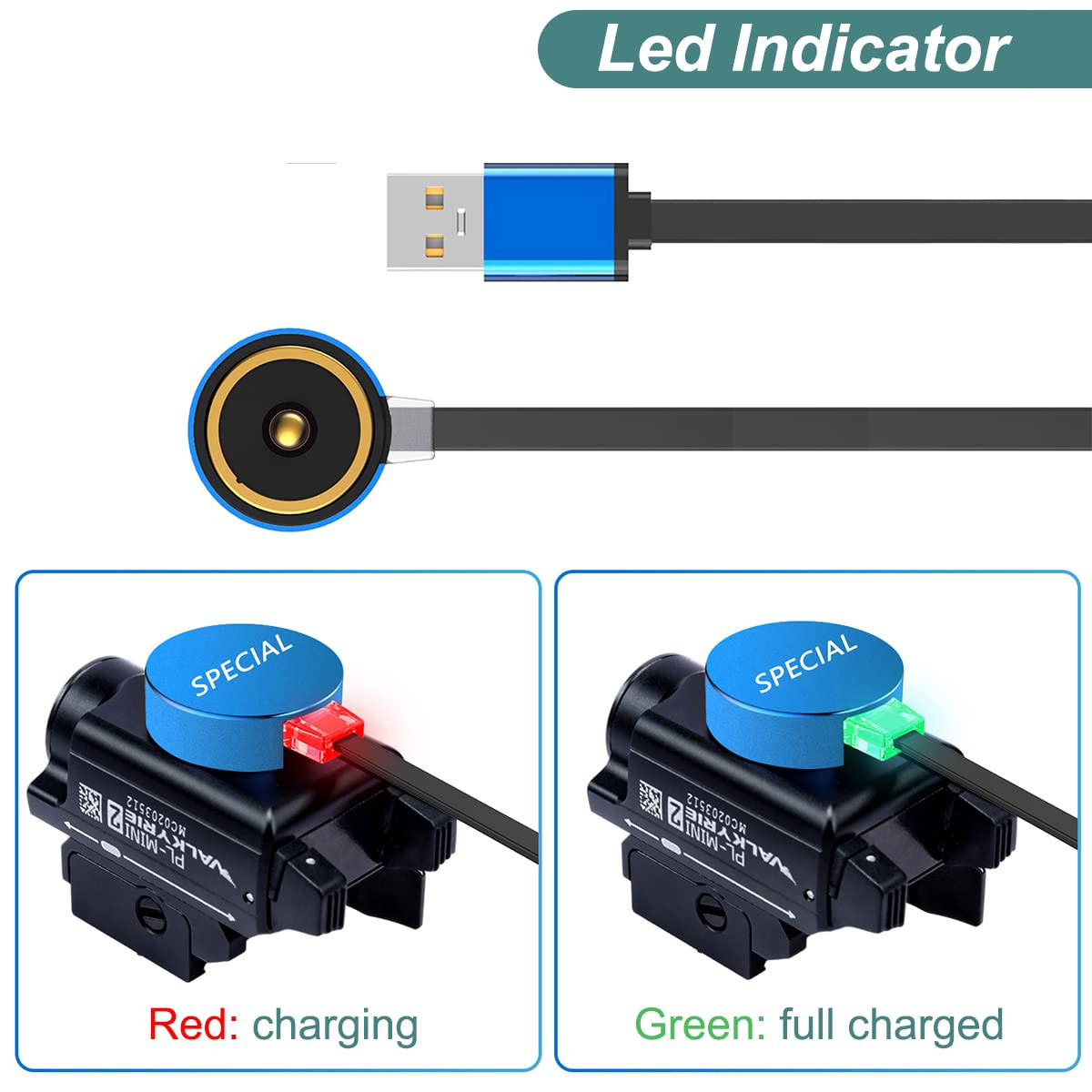 Kissmart MCC 1A Charger for Olight Arkpro, Arkfeld Ultra/Pro/Uv, Baldr Pro R, Ob