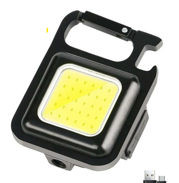 Set of 2 Powertac SOL Rechargeable Keychain Utility Light