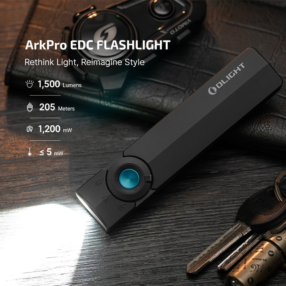 ArkPro EDC Flashlight Dual Charging 4 Light Modes Long Lasting Unibody LED New
