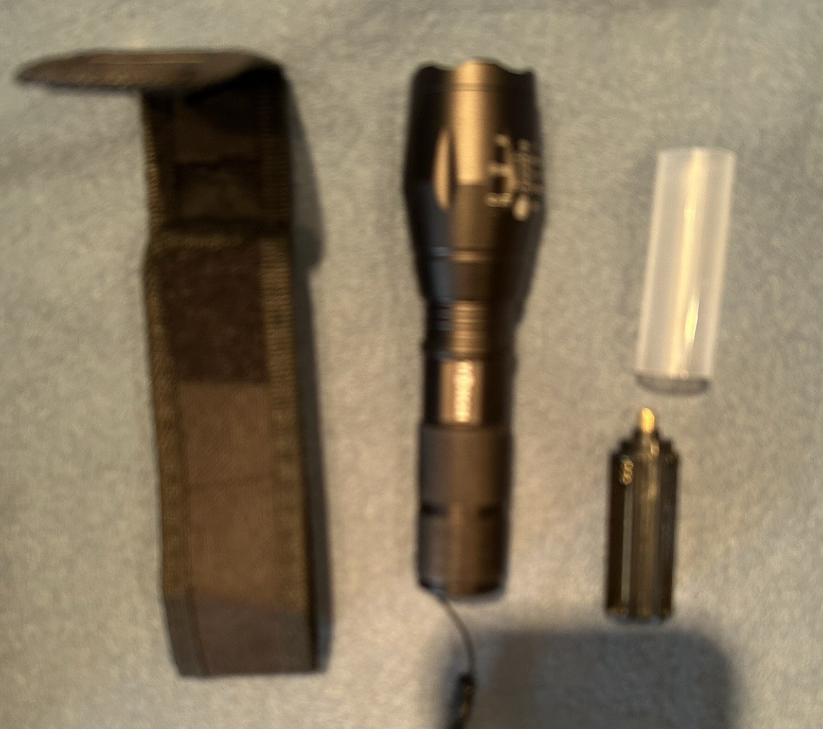 1600lm LED Tactical Flashlight Rechargeable 18650 w/ Holster Charger IPX4