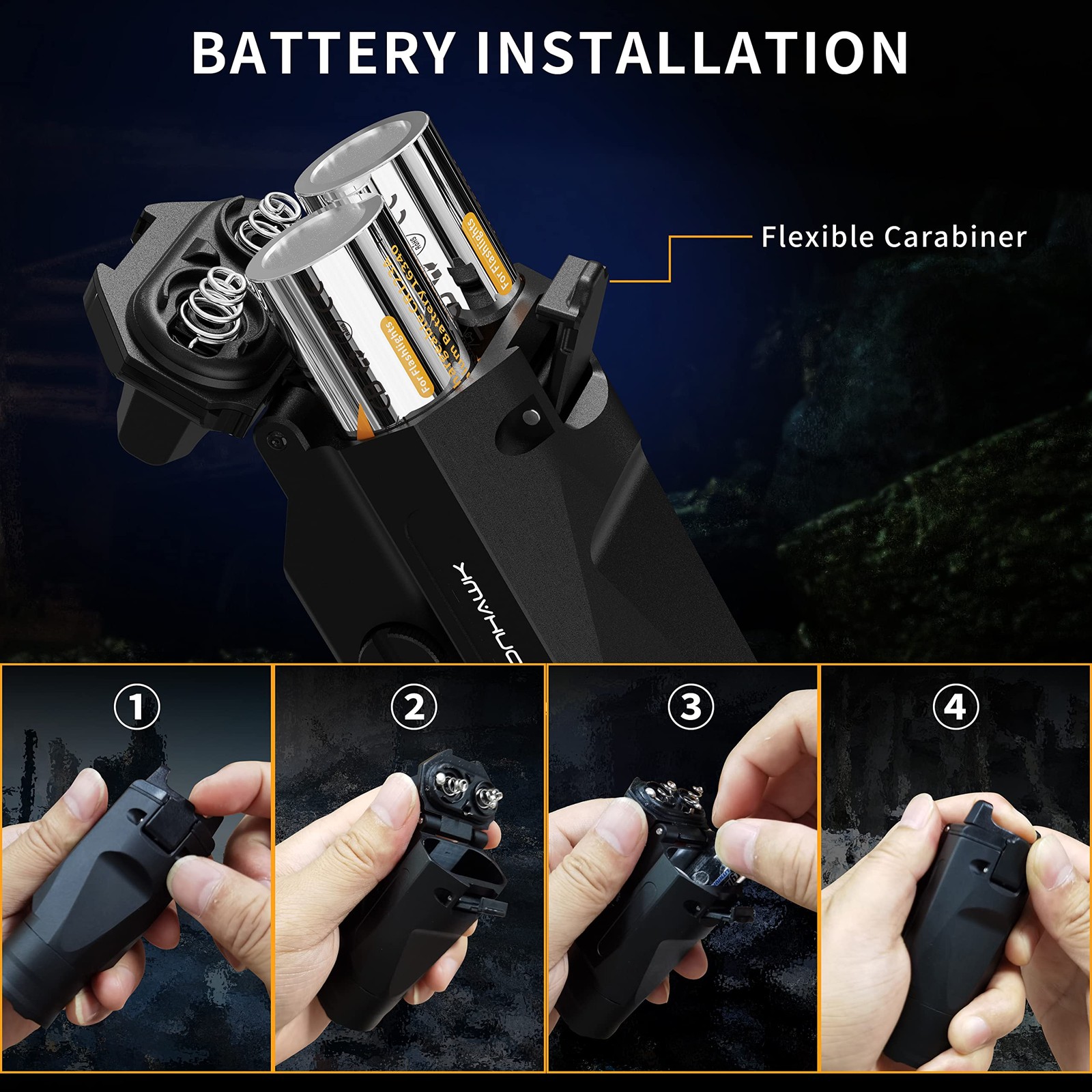 1350 Lumens Pistol Light Rail Mounted Flashlight, Rechargeable Gun Flashlight…