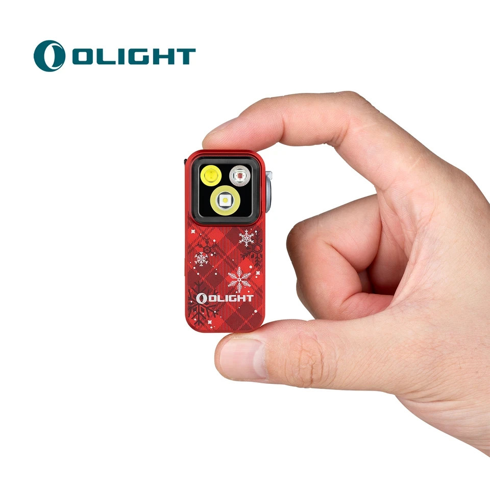 Oclip Pro Clip on Flashlight with Floodlight Spotlight and Red Light