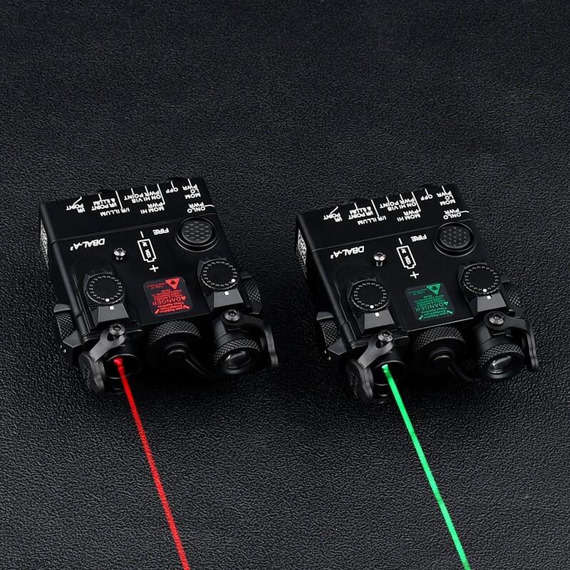 VCSEL DBAL-A2 IR LED Red Green Laser Dot Indicator Full Metal Strobe Weapon Lamp