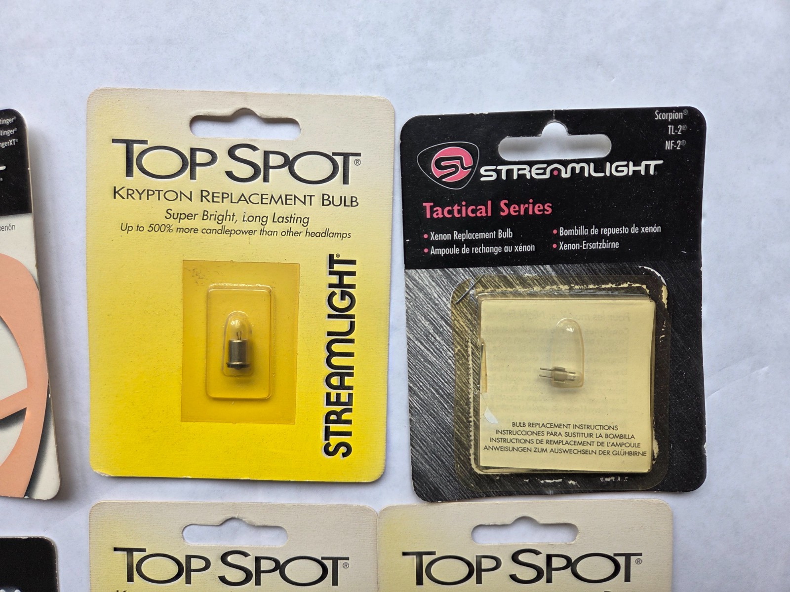 Streamlight Stinger Xenon Krypton Scorpion TopSpot TwinTask Bulb Lot of 6