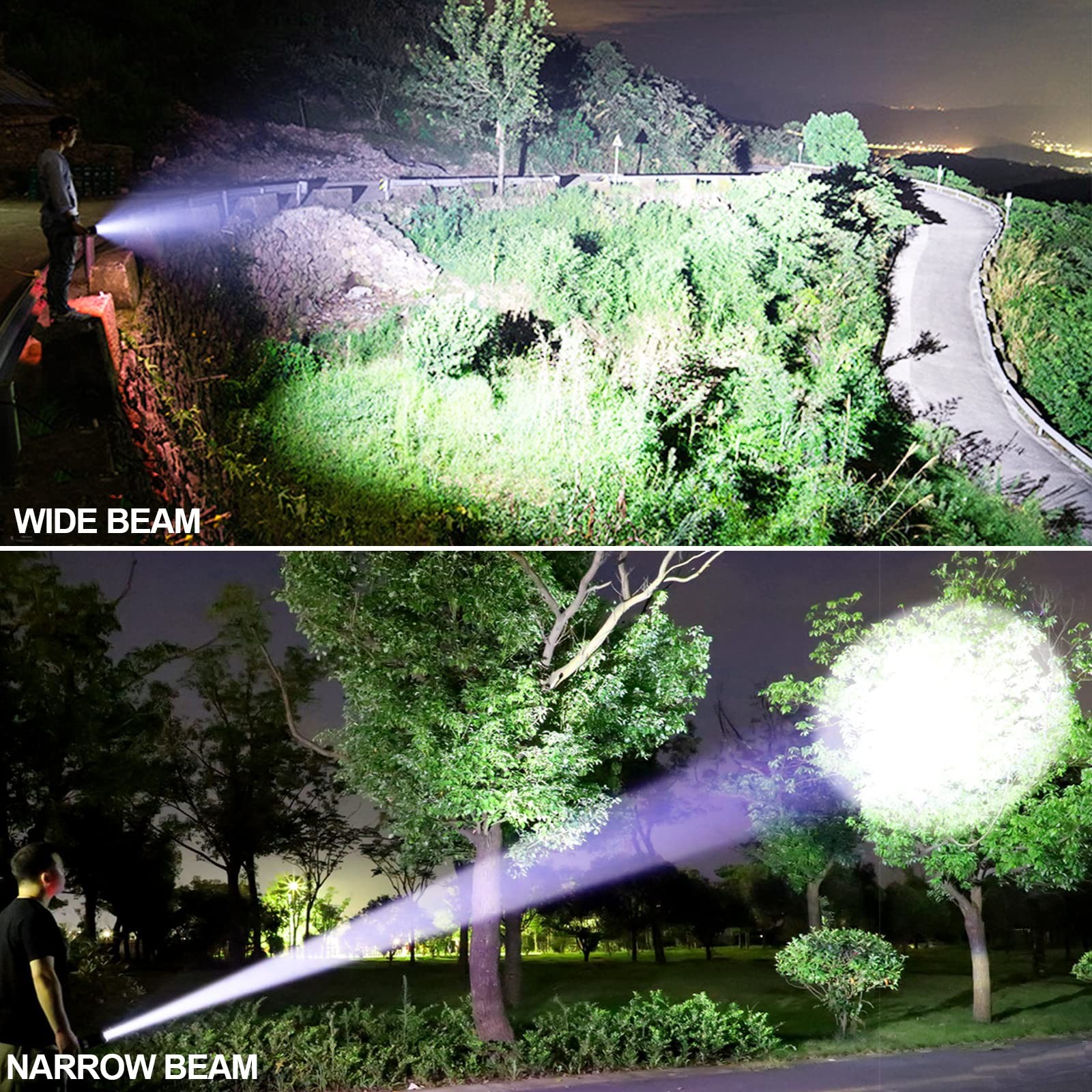 Rechargeable LED Flashlights High Lumens, 99,000 Lumens Super Bright Flashlig…