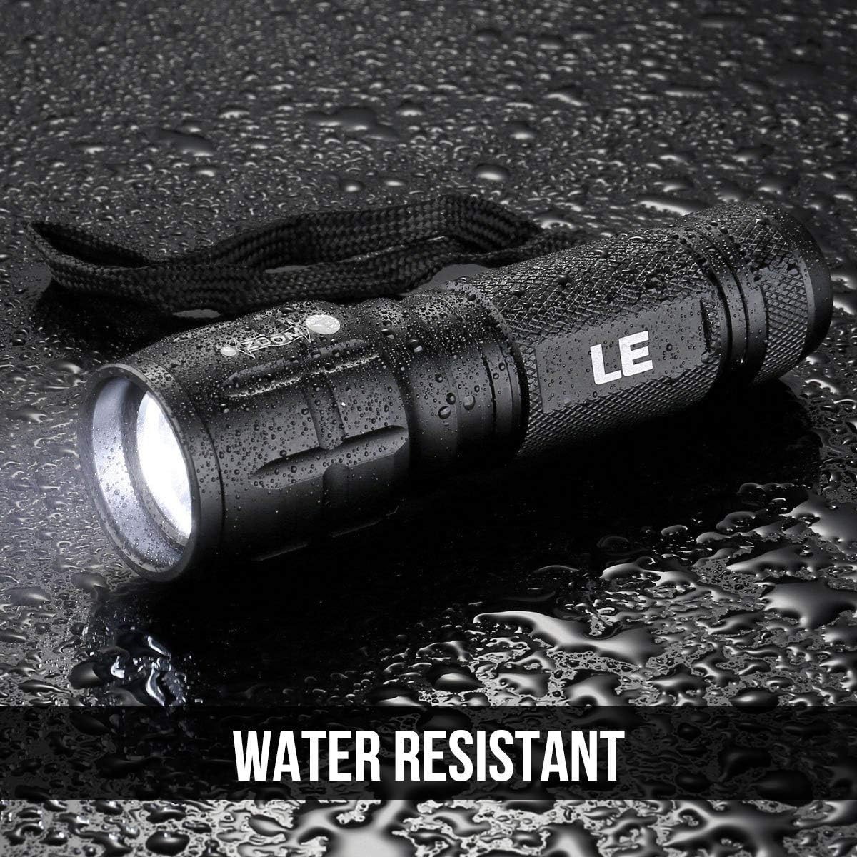 Portable Waterproof LED Flashlight – 500 Feet Beam Distance, Batteries Included