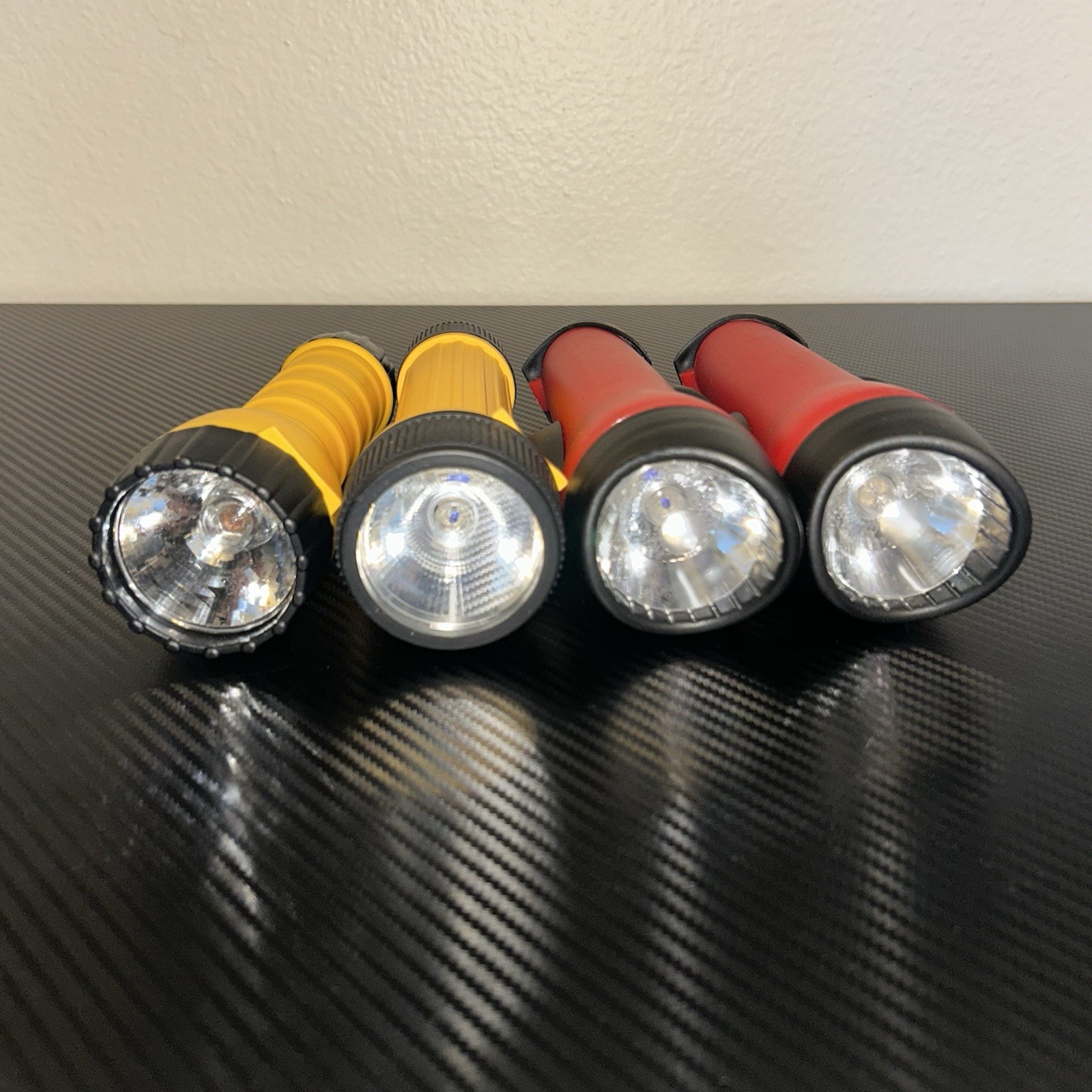 Everyday & Rayovac Industrial Battery Powered Flash Light Lot of 4