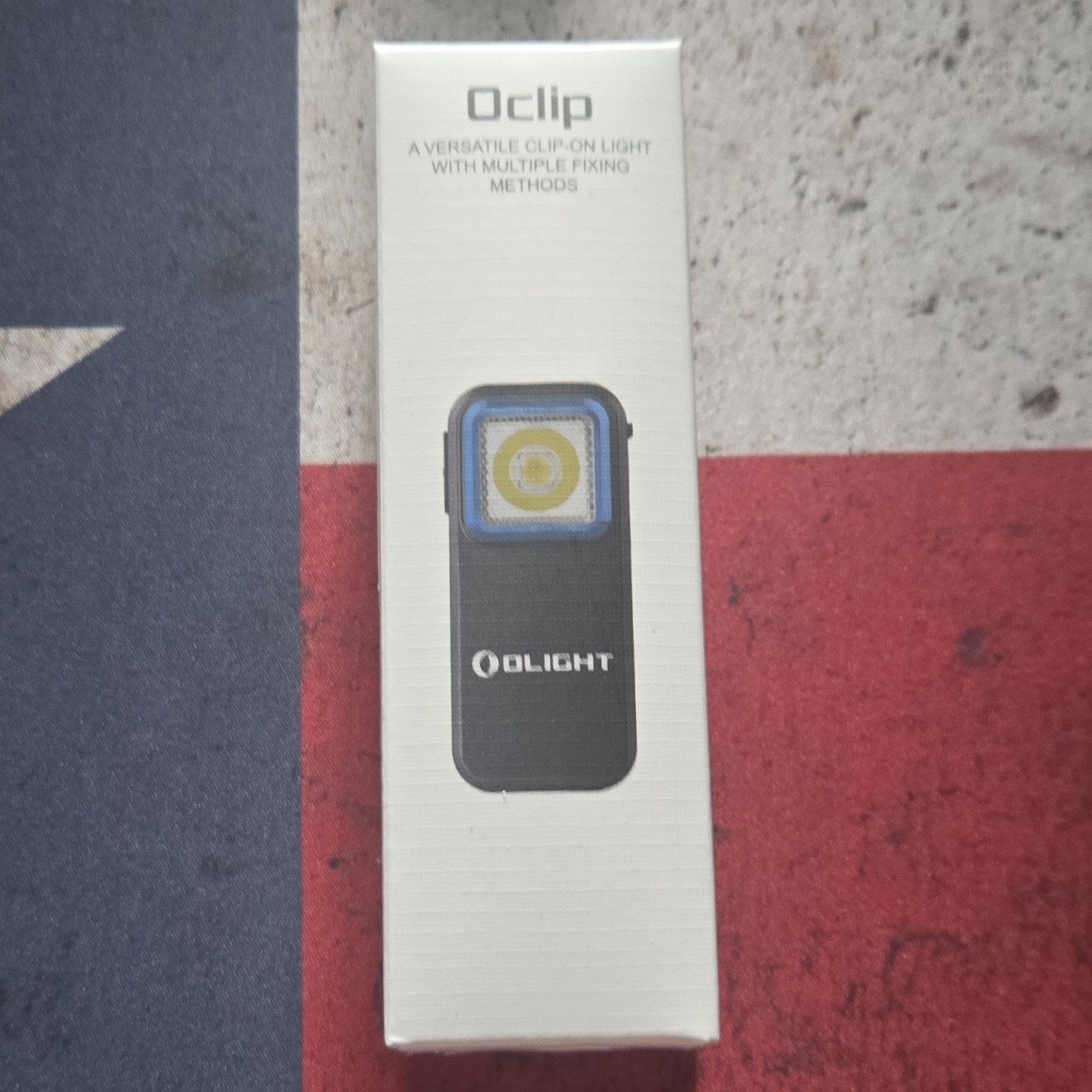 Olight Oclip 300 Lumens Rechargeable USB LED Clip-On Light, Black, IPX5