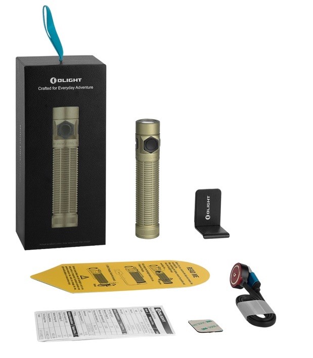 Olight Baton Ultra Olive Green Dual Switch Compact Flashlight, OAL, 1800 Lum