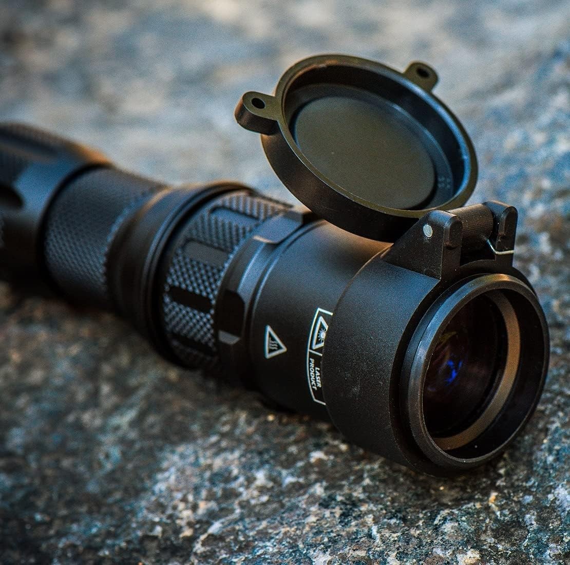 LP25 Flashlight Lens Protector – Safeguard Your Gear with Matte Black Silicone