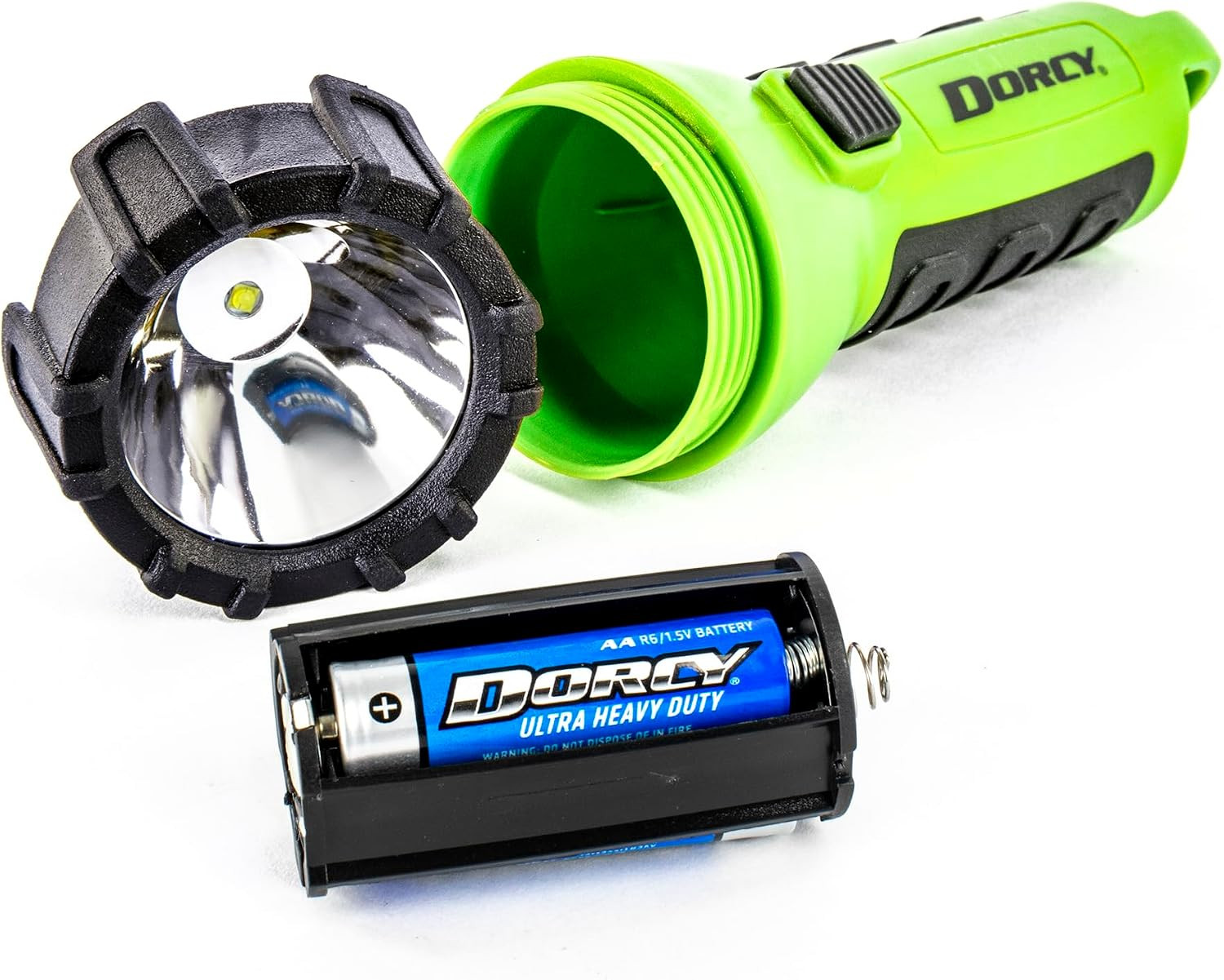 Dorcy 150 Lumen Floating Water Resistant LED Flashlight with Carabineer Clip, Ne