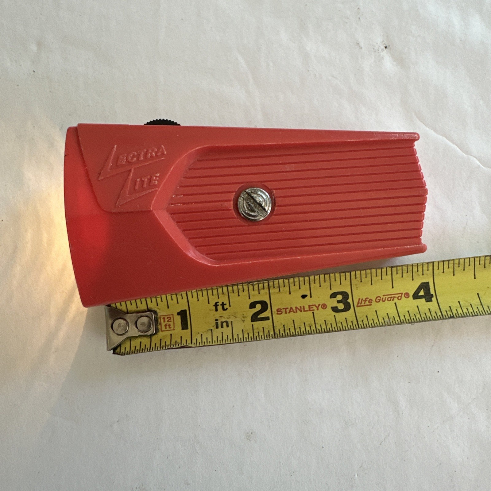 Vintage 1950-1970s Lectra Lite Pink Handheld Flashlight TESTED, Battery Operated