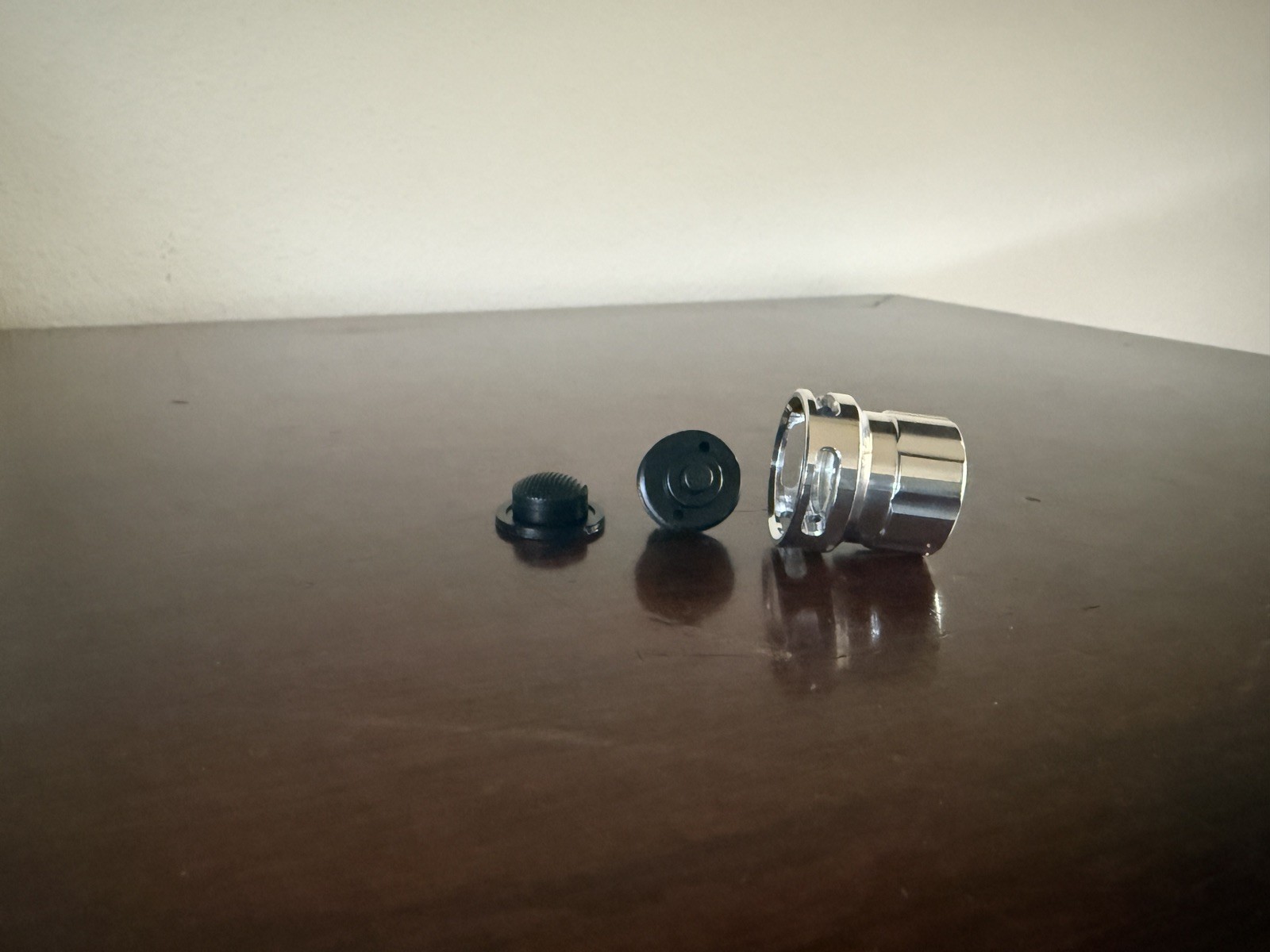 Rare McGizmo Aleph E-series Flashlight Tail New Silicone Button and McClicky