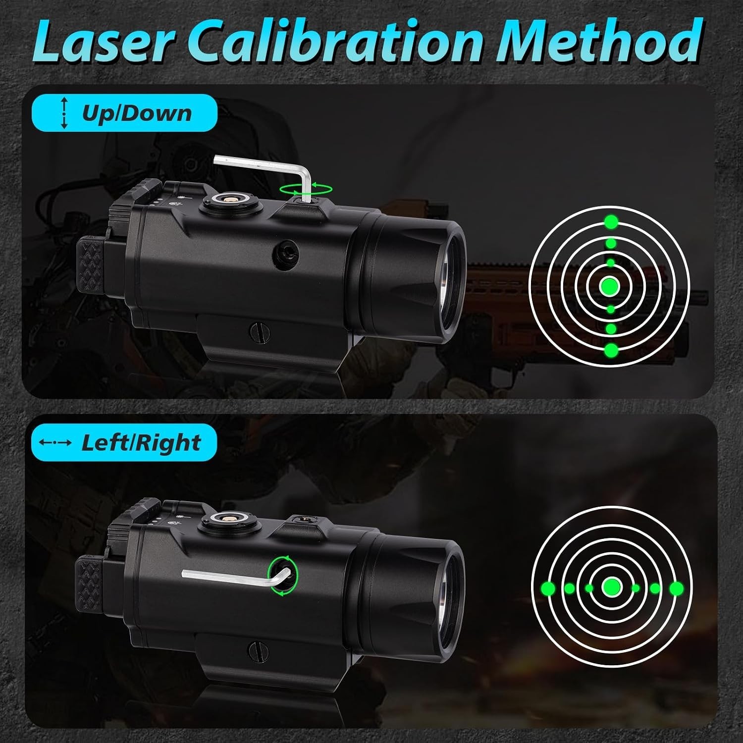 Strobe Tactical Flashlight for Picatinny Rail