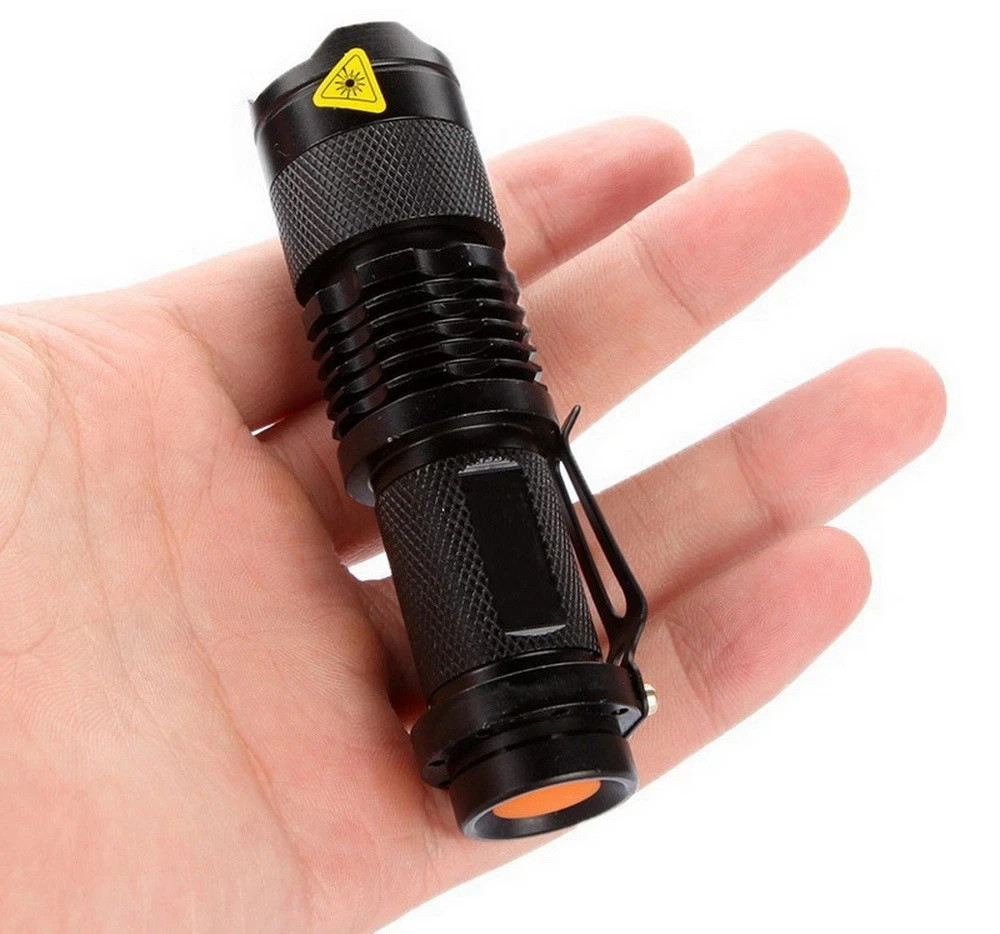 Zoom LED Flashlight Red Green Blue White Color Tactical Night Vision Torch