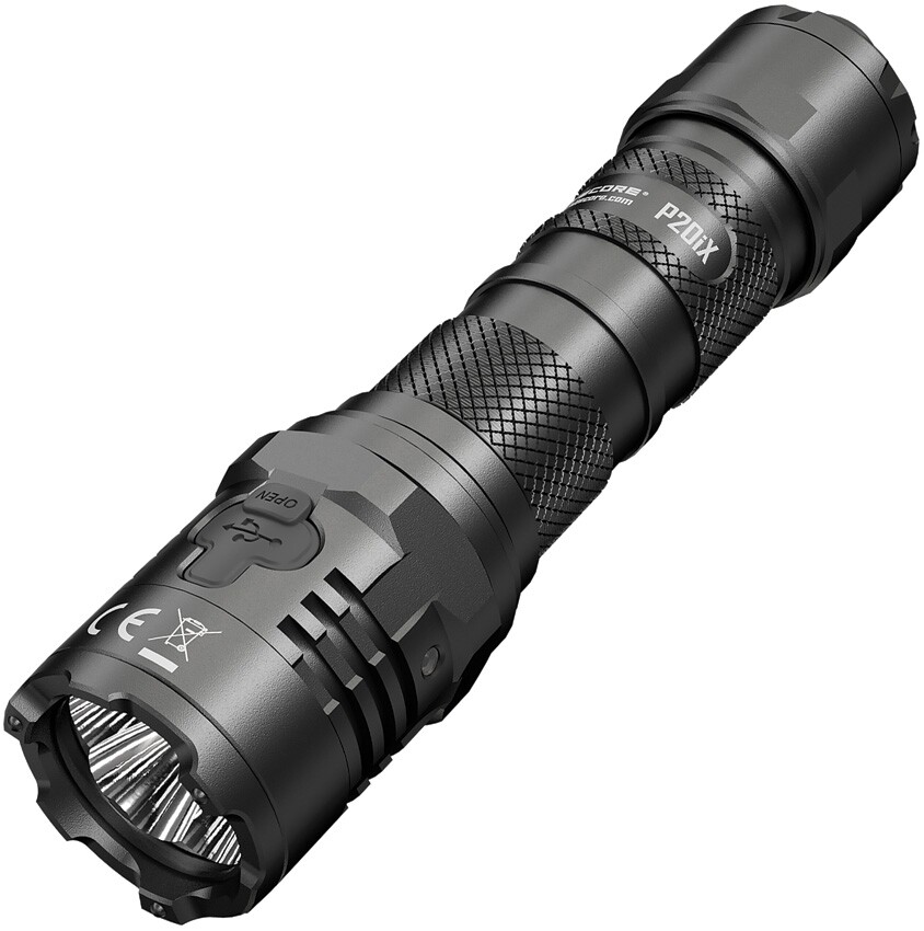 Nitecore P20iX Flashlight LED Rechargeable Strobe Black Aluminum Construction