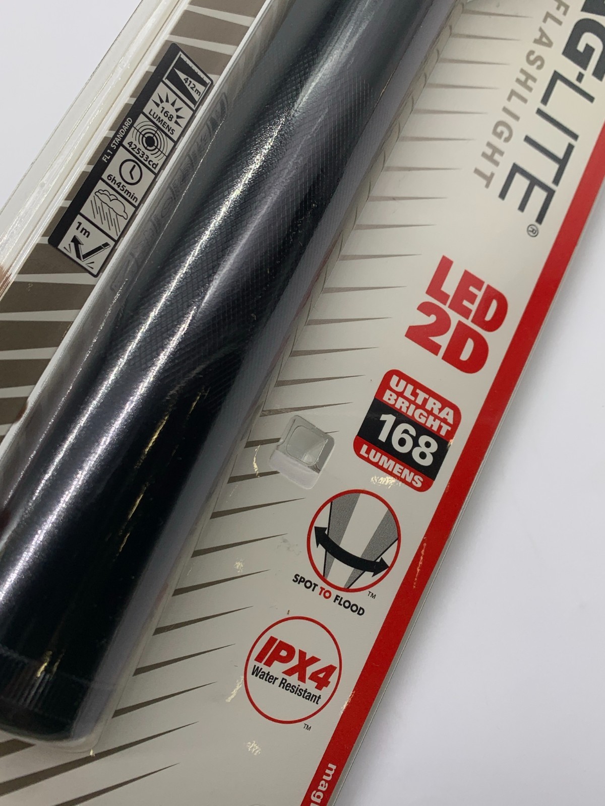 Mag-Lite Mag-Tac LED Flashlight Black 168 Lumens – NEW Sealed