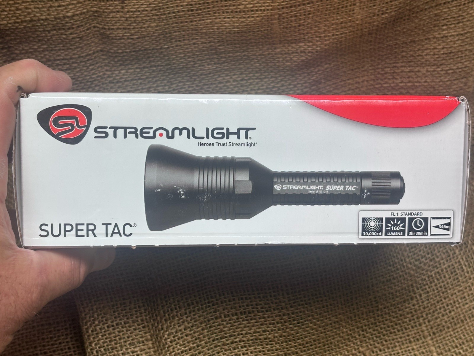Streamlight Super TAC 160 Lumens New / 50K