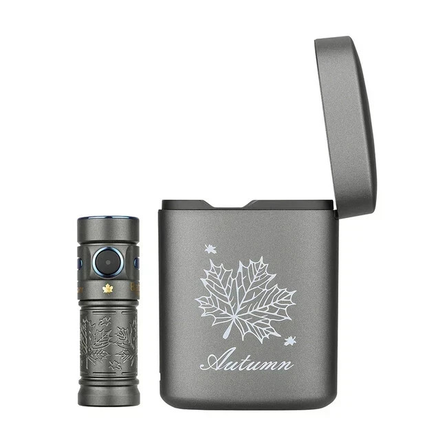 Olight Baton 3 Premium 1200 Lumen LED Flashlight (Seasons Autumn Titanium)