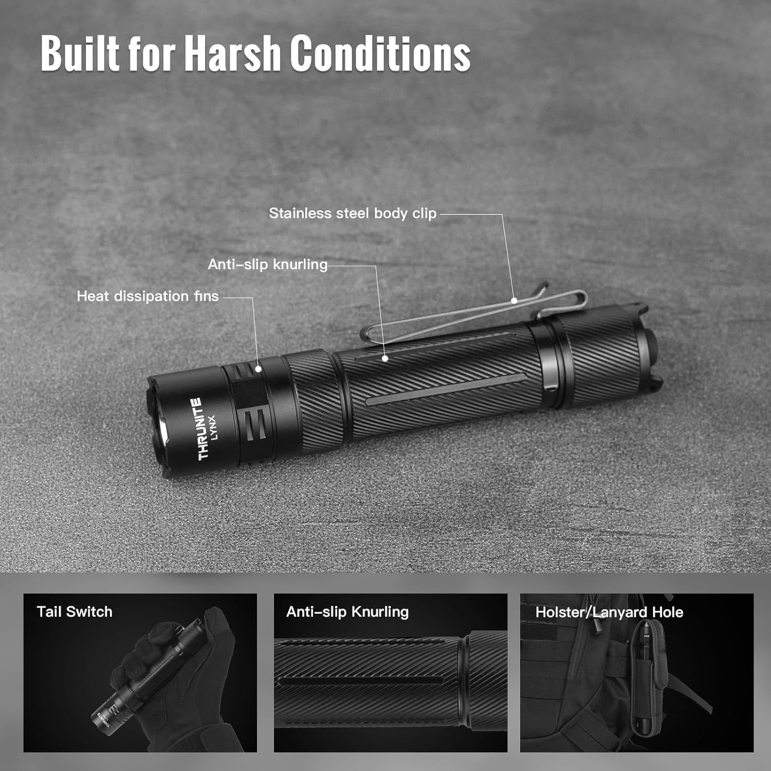ThruNite Lynx Tactical Rechargeable Flashlight – 3100 High Lumens Free Shipping