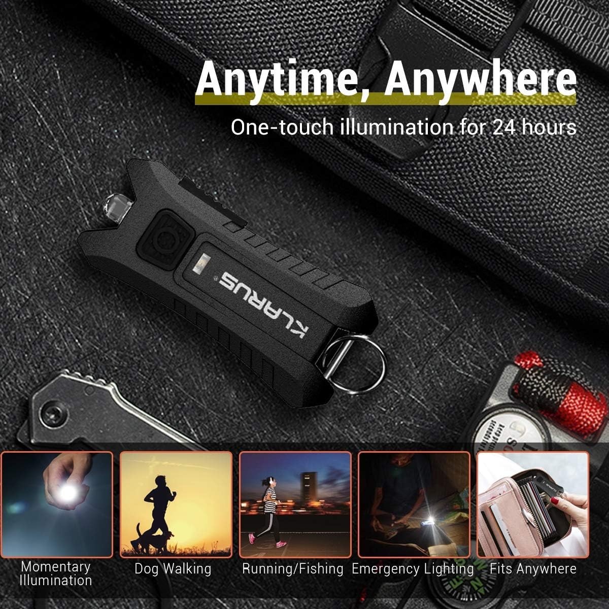 Mi2 Mini LED Keychain Flashlights, Super Lightweight & Small Rechargeable 40 …