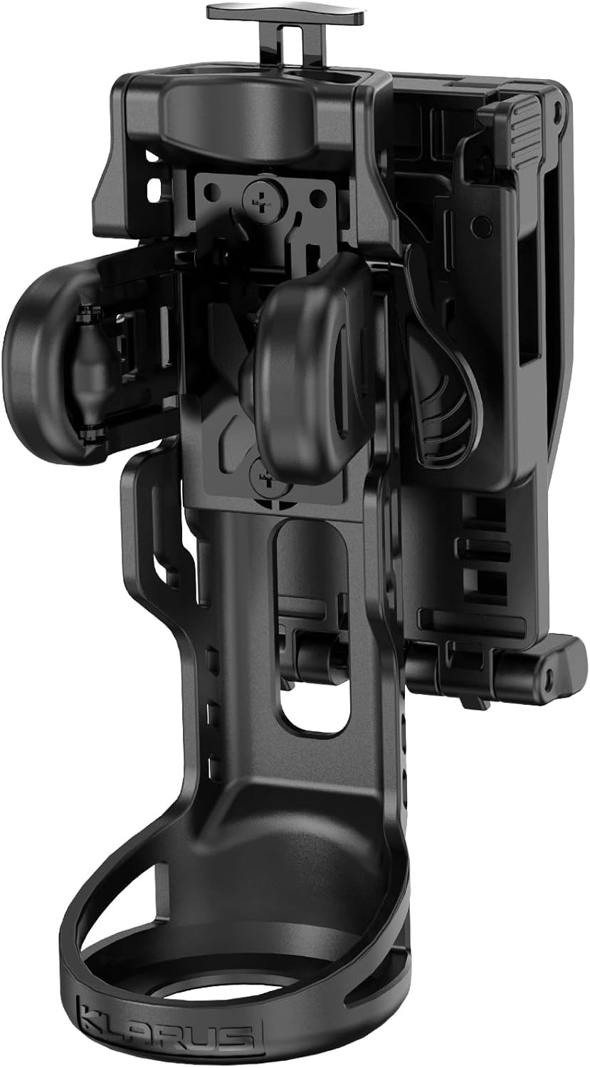 AH3 Tactical Flashlight Holster: 360° Rotation, Quick Access, Triple-Lock Securi