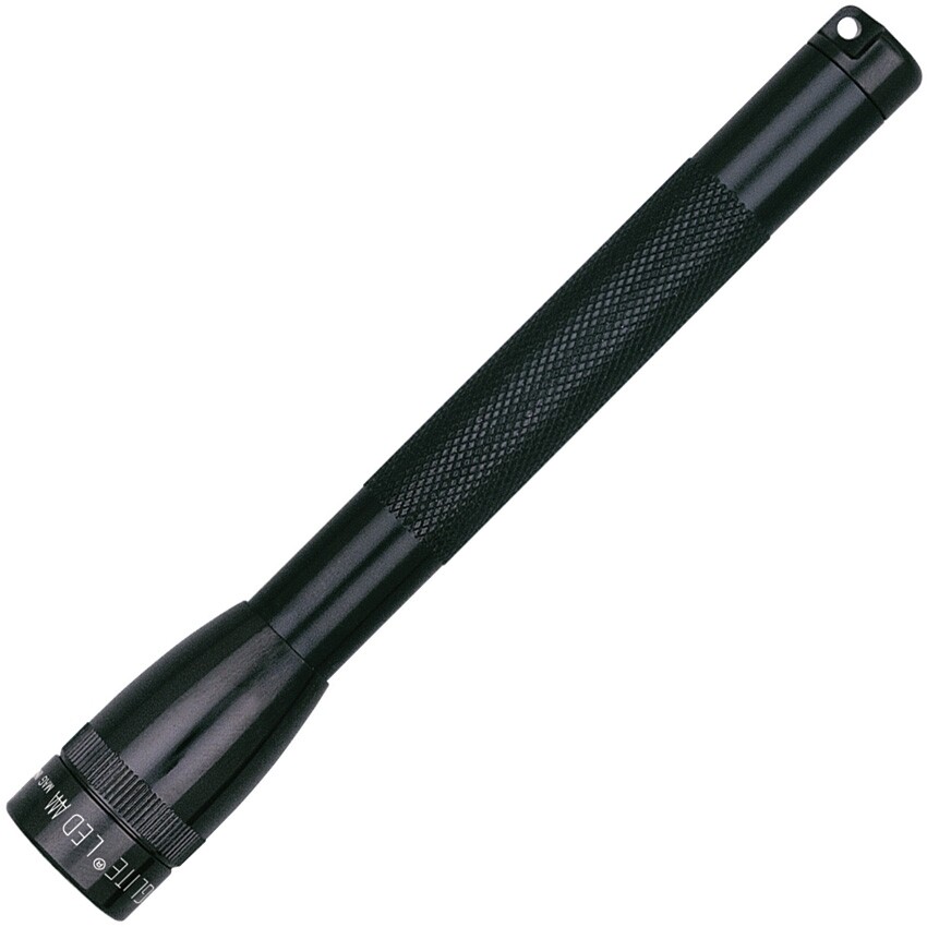 Mag-Lite Black Mini Mag Flashlight Pocket Clip Batteries Durable Ultra Bright