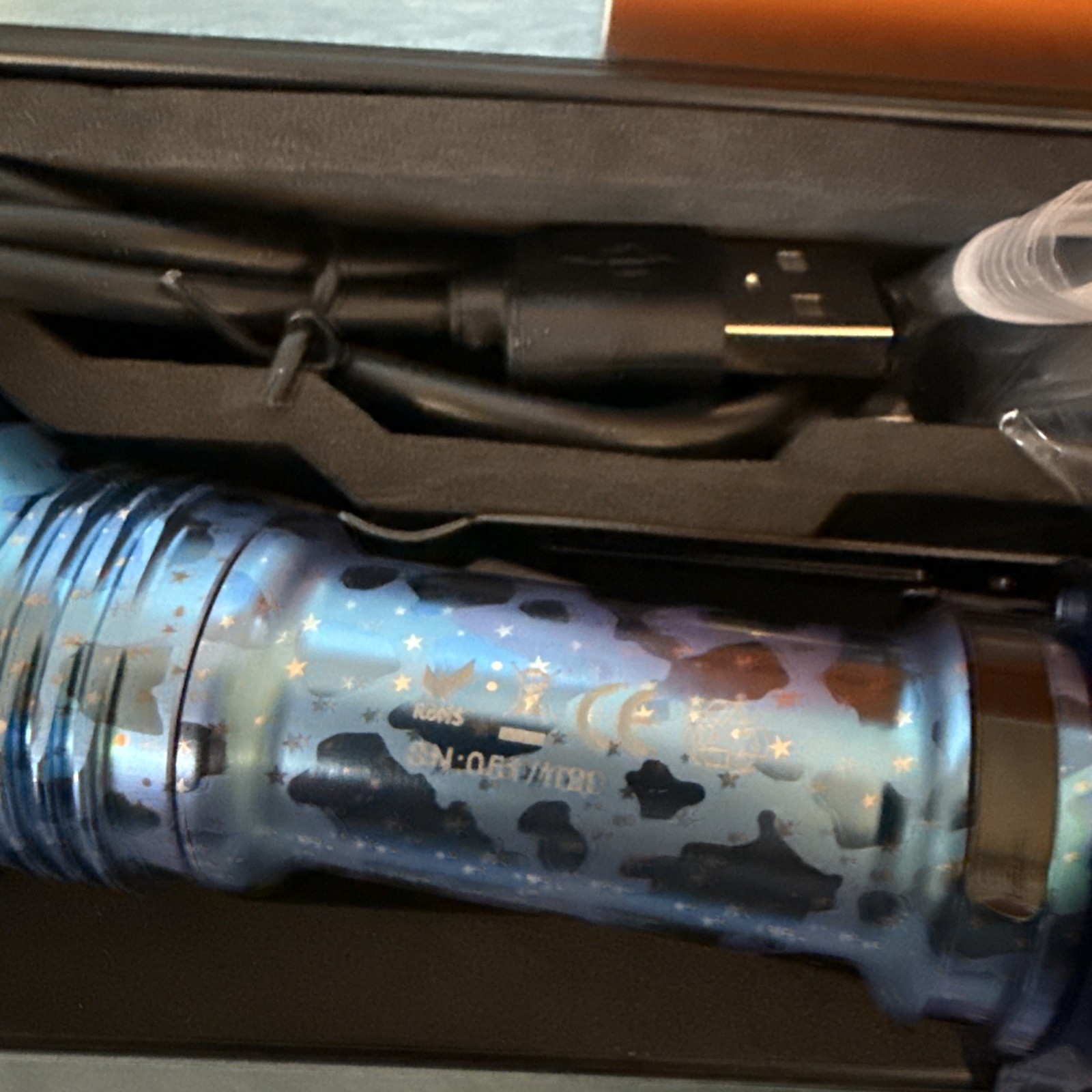 Manker Striker Ti Limited Edition Blue Tactical Flashlight USB-C 2300LM