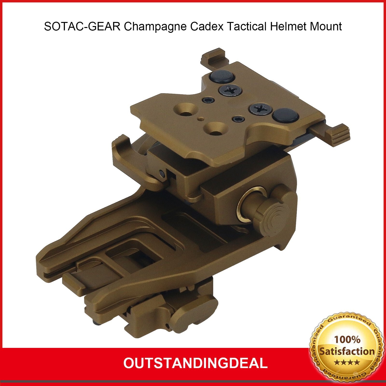 SOTAC-GEAR Tactical Helmet Mount Adjustable Dovetail Night Vision Goggle Mount