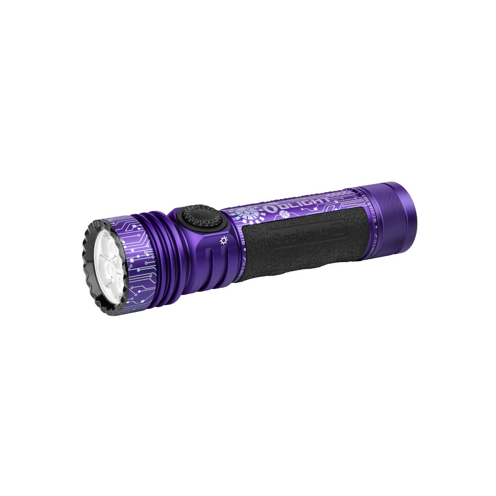 Olight Seeker 4 Pro Cyber Violet & Oclip Pro Purple & I3E 18th Anniversary Editi