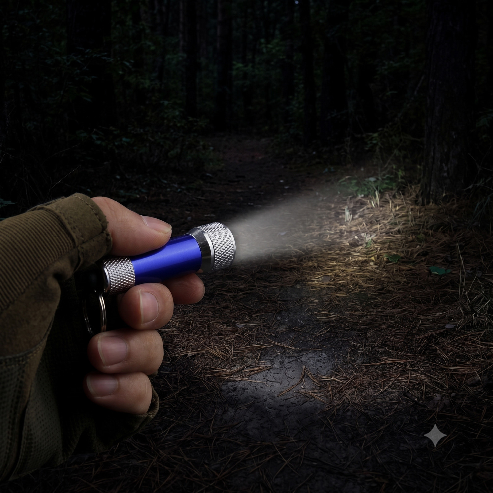 Mini LED Flashlight Keychain Portable Aluminum Pocket Torch Camping Emergency