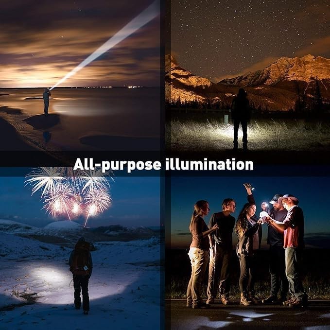 UV Flashlight Black Light Super Bright 120000lm Torch Ultra Violet Lamp LED