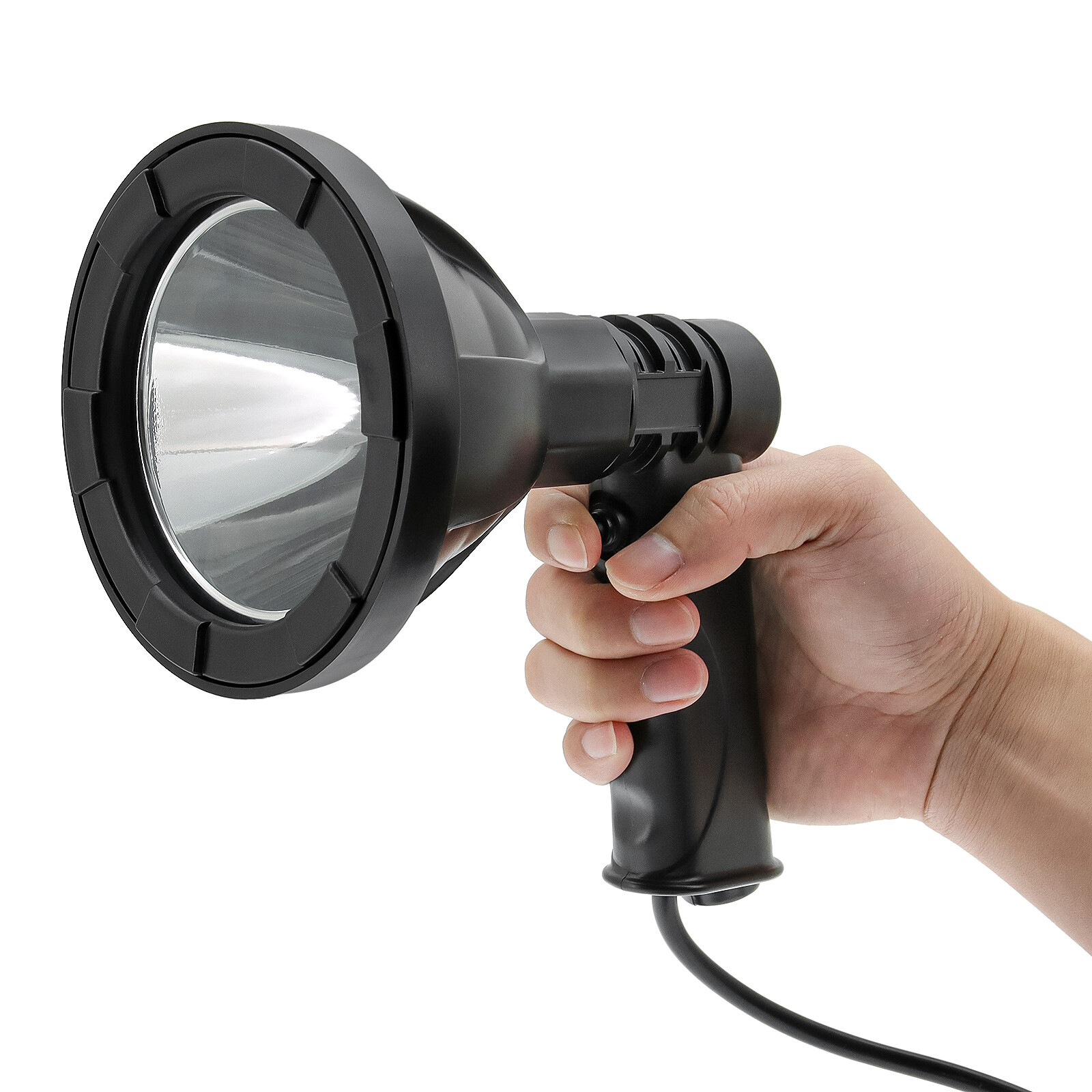 4Inch LED Hand Held Hunting Fishing Spot Light Spotlight Offroad Car Truck 100W