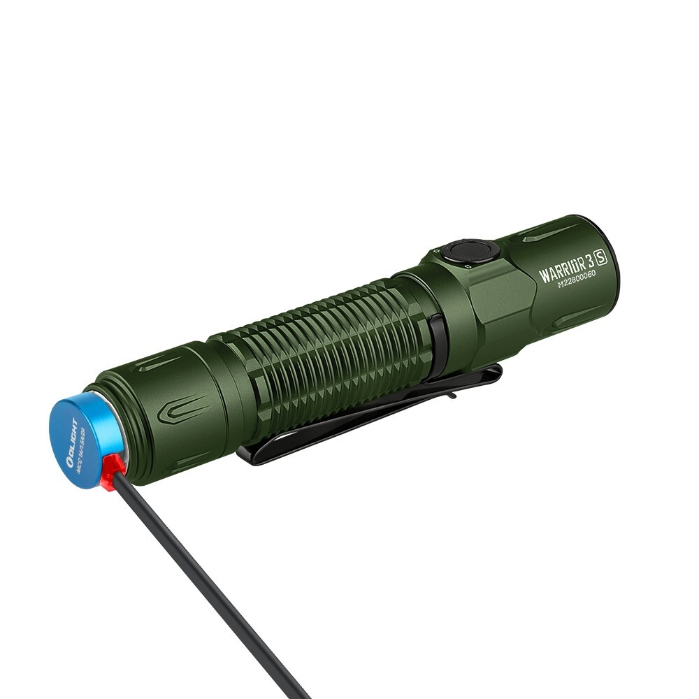 Olight Warrior 3S OD Green Waterproof Tactical Flashlight, 2300 Lumen, 300 Meter