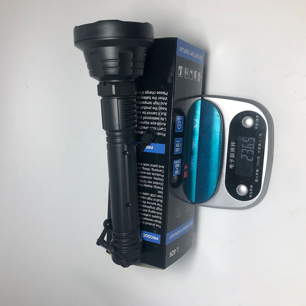 USB Rechargeable LED Flashlight Waterproof IPX6 Tactical Torch 3 Modes Outdoor