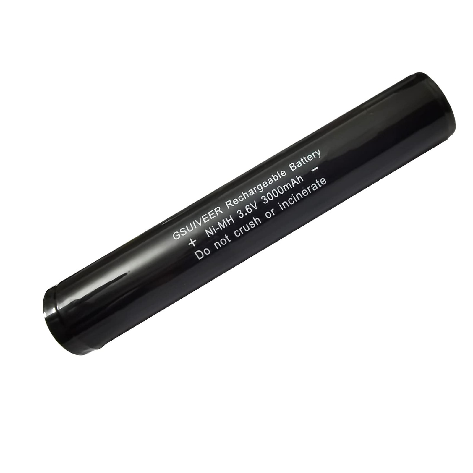 GSUIVEER 1 Pack 75175 75375 3.6V 3000mAh Ni-MH Flashlight 1 Pack, black