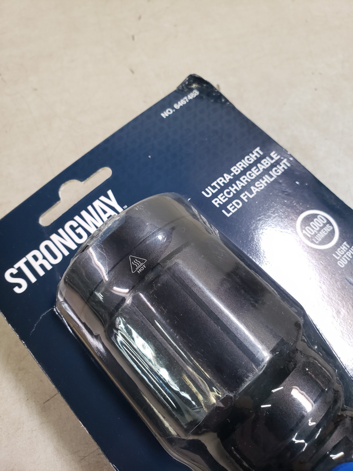 Strongway Ultrabright Rechargeable LED Flashlight, 10,000 Lumens, 100 Watts