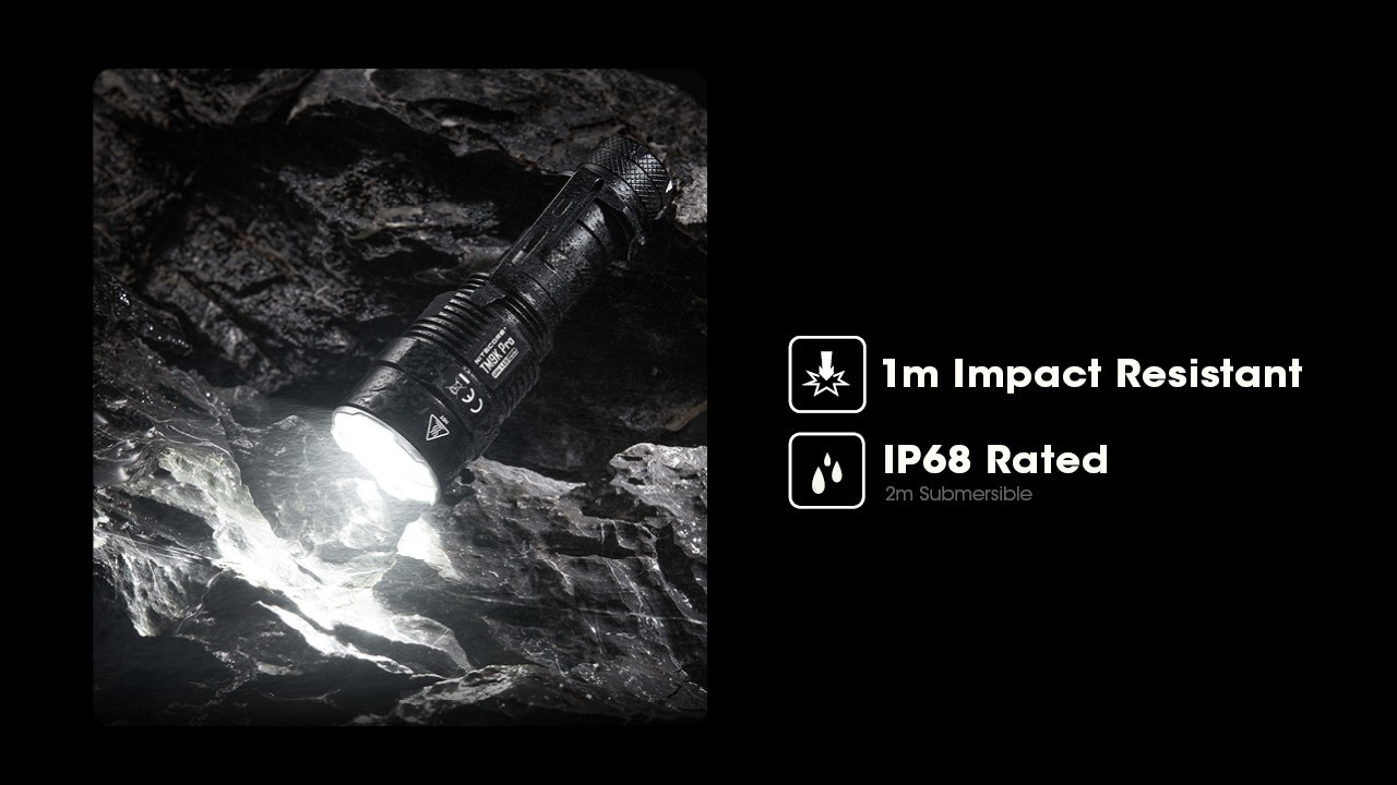 Nitecore TM9K Pro 9900 Lumens 510m Throw Fast Charging USB-C Flashlight Tactical