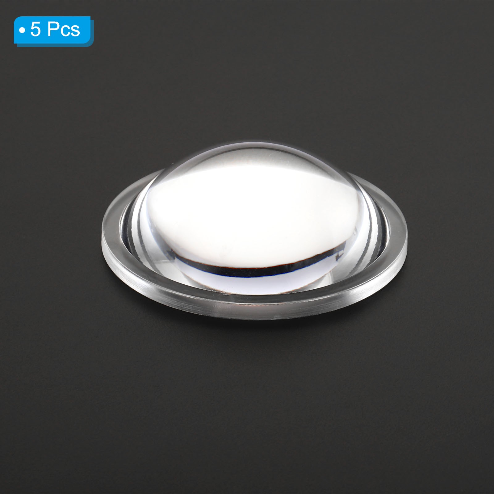 5Pcs Diameter 42mm High 13.5mm PMMA Flat Convex Lens Flashlight Optical Lens